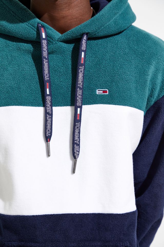 Tommy Hilfiger Bold Colorblock Stripe Polar Fleece Hoodie  #1