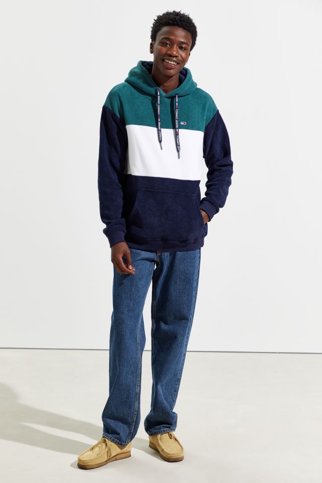 Tommy Hilfiger Bold Colorblock Stripe Polar Fleece Hoodie  #5