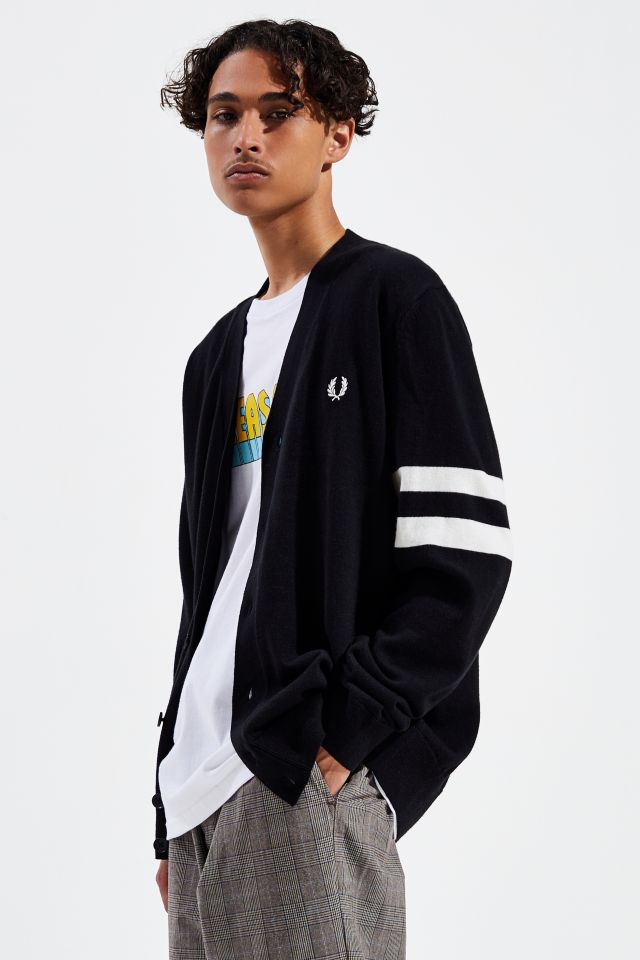 【FRED PERRY】Sharp tipped sleeve cardigan 3colors Fred Perry Tipped Sleeve Cardigan | Urban Outfitters Canada
