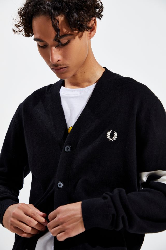 Fred Perry Tipped Sleeve Cardigan Urban Outfitters Canada