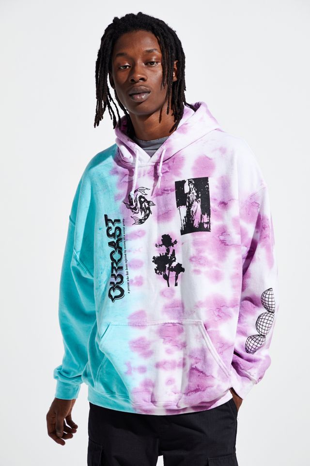 Outcast Dip Dye Hoodie Sweatshirt    #1