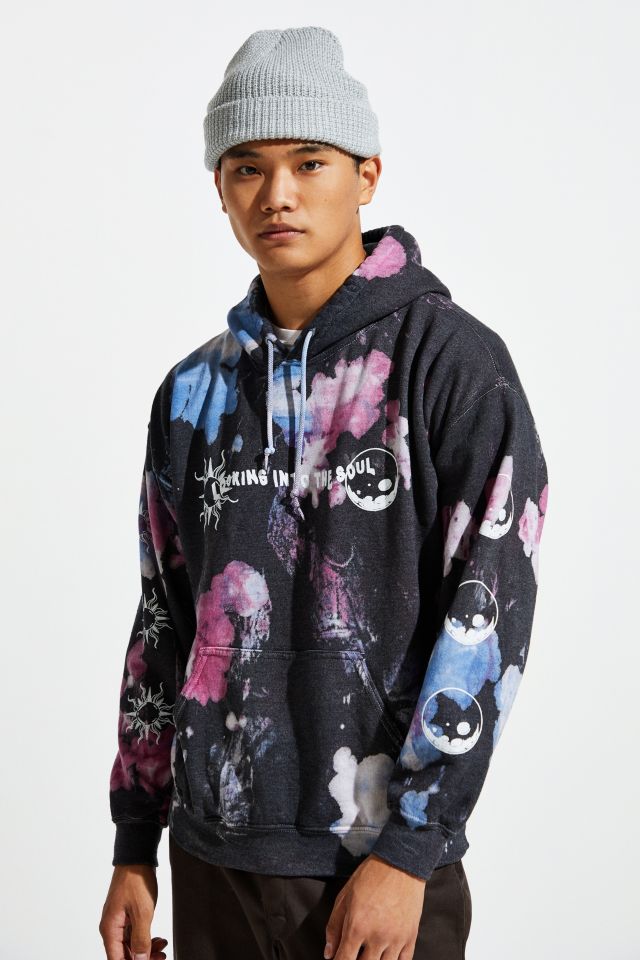 Look Into The Soul Bleach Dyed Hoodie Sweatshirt   #1