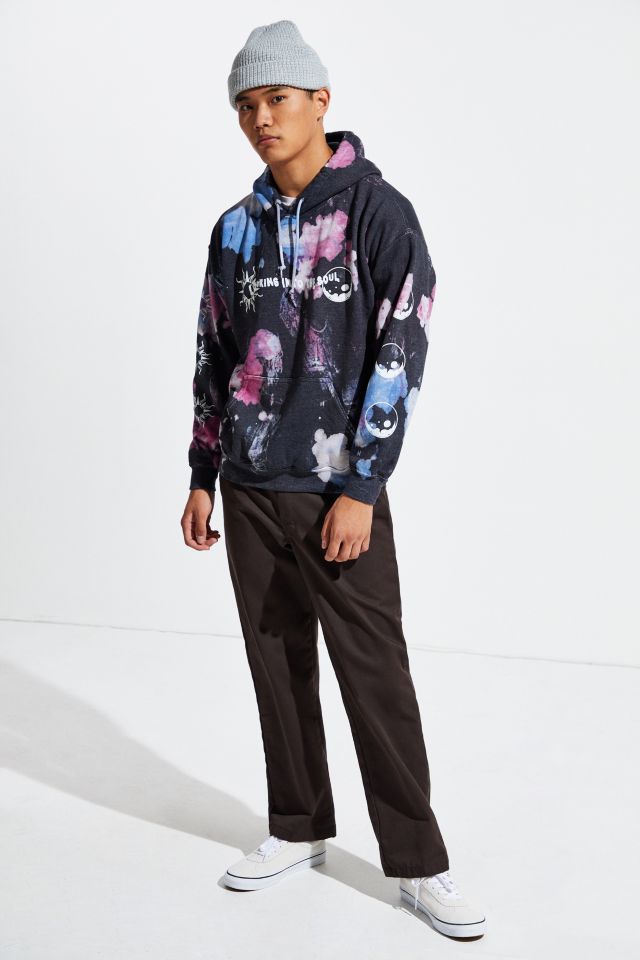 Look Into The Soul Bleach Dyed Hoodie Sweatshirt   #5