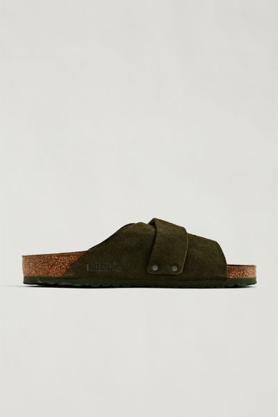 BIRKENSTOCK ARIZONA KYOTO SANDAL IN OLIVE AT URBAN OUTFITTERS