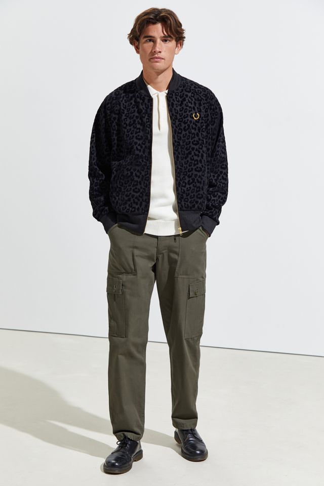 FRED PERRY フレッドペリー Leopard Jacquard Fred Perry Leopard Track Jacket | Urban Outfitters