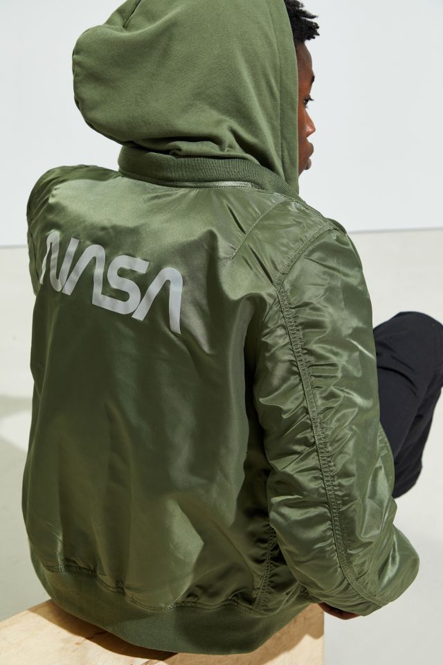 Alpha Industries L-2B NASA II Hooded Bomber Jacket #3