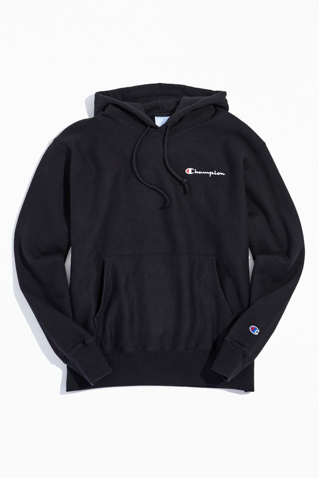 Small script store champion hoodie