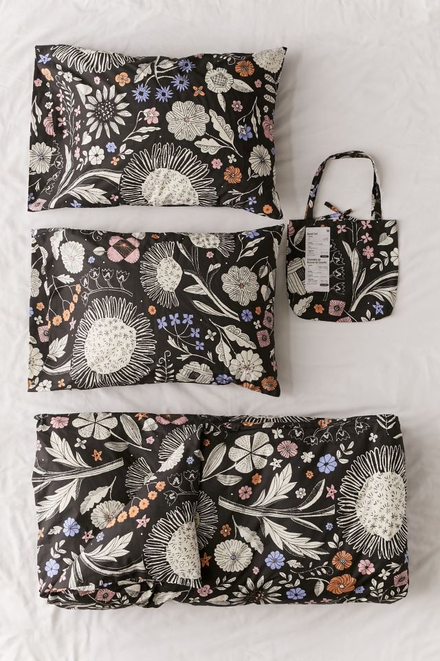 Shelby Woodblock Floral Duvet Set #3