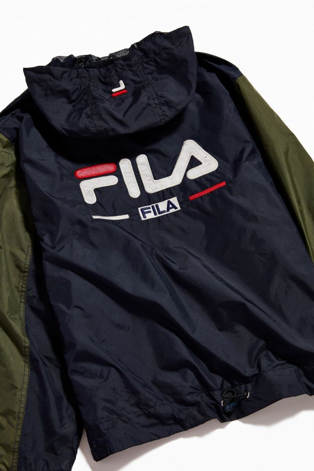 Fila store windbreaker black