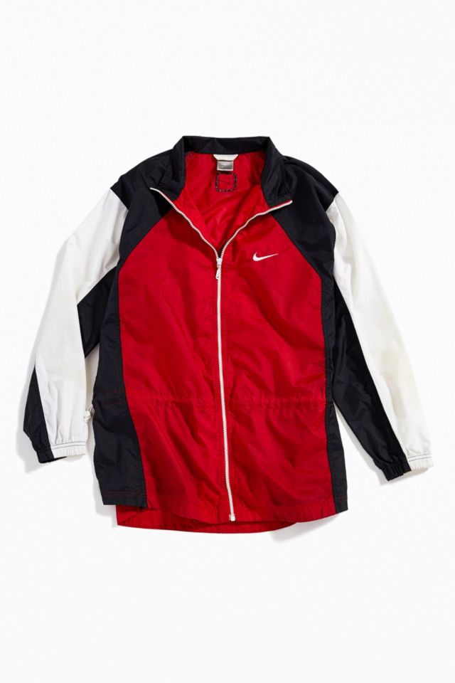 Vintage Nike ‘90s Red Colorblock Windbreaker Jacket #1
