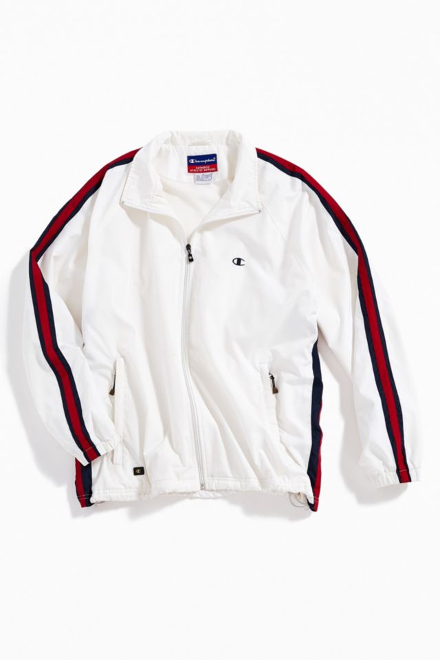 Vintage Champion ‘90s White Windbreaker Jacket #1