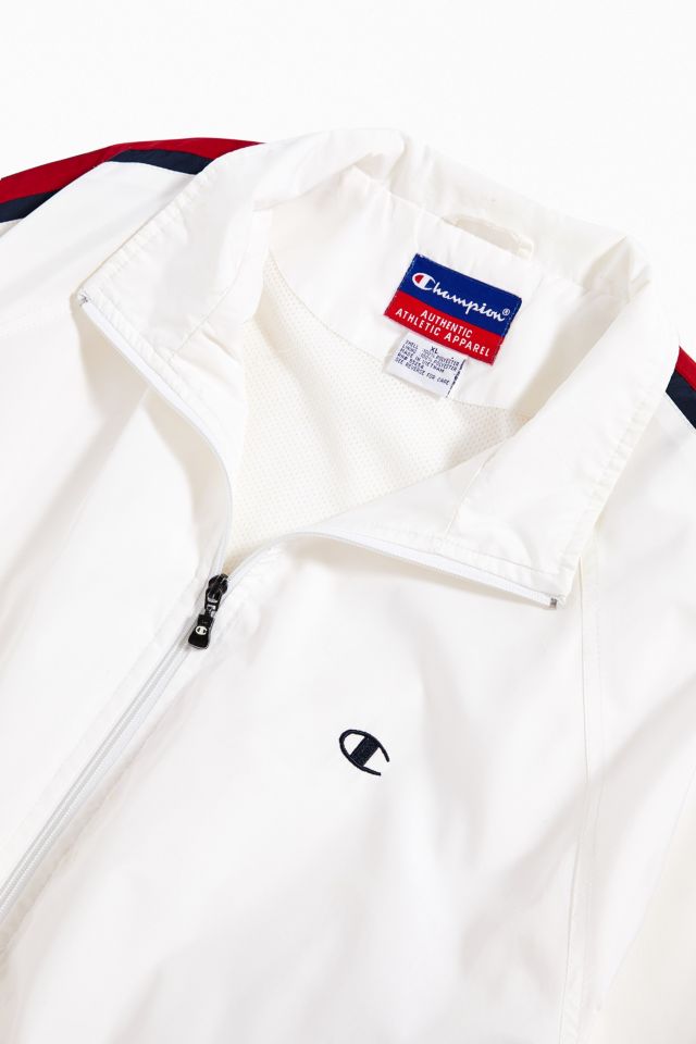 Champion ホワイト ボタン付きジャケット made in USA 90s Champion ホワイト ボタン付きジャケット made in USA 90s