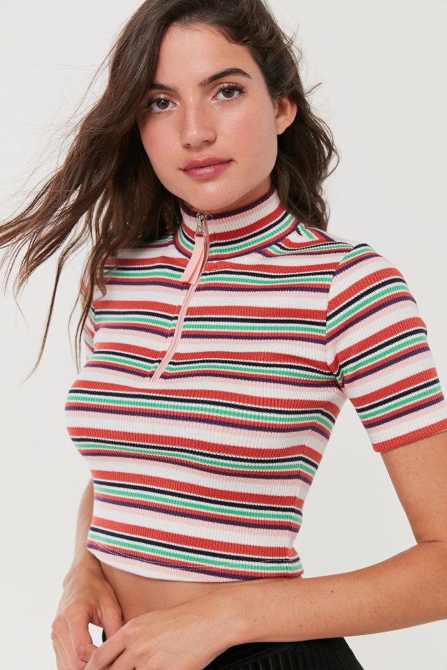UO Kori Striped Half-Zip Top #2