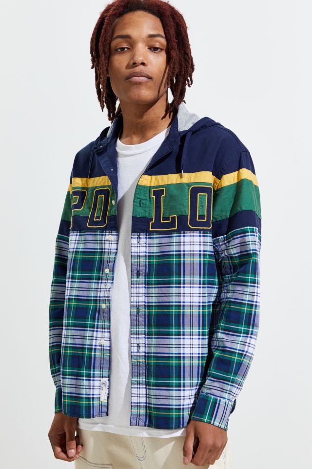 Polo Ralph Lauren Plaid Oxford Hooded Button-Down Shirt | Urban Outfitters  Canada