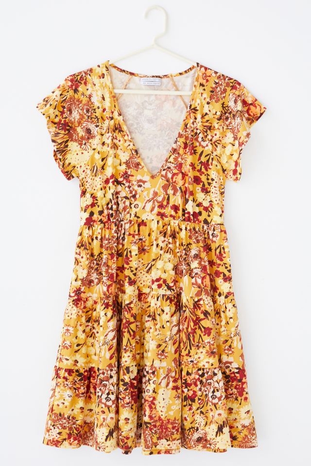 UO Julia Ruffle Mini Dress | Urban Outfitters