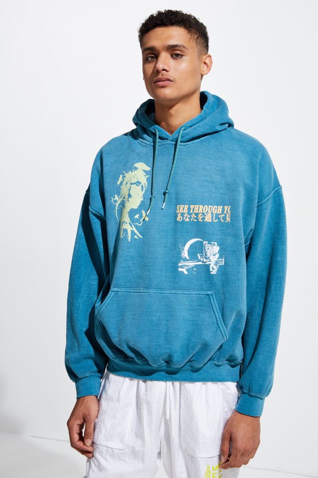 See Through You Pigment Dye Hoodie Sweatshirt | Urban Outfitters