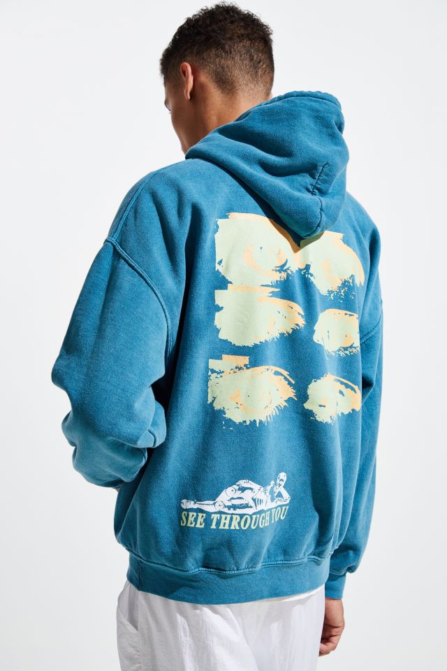 See Through You Pigment Dye Hoodie Sweatshirt   #1