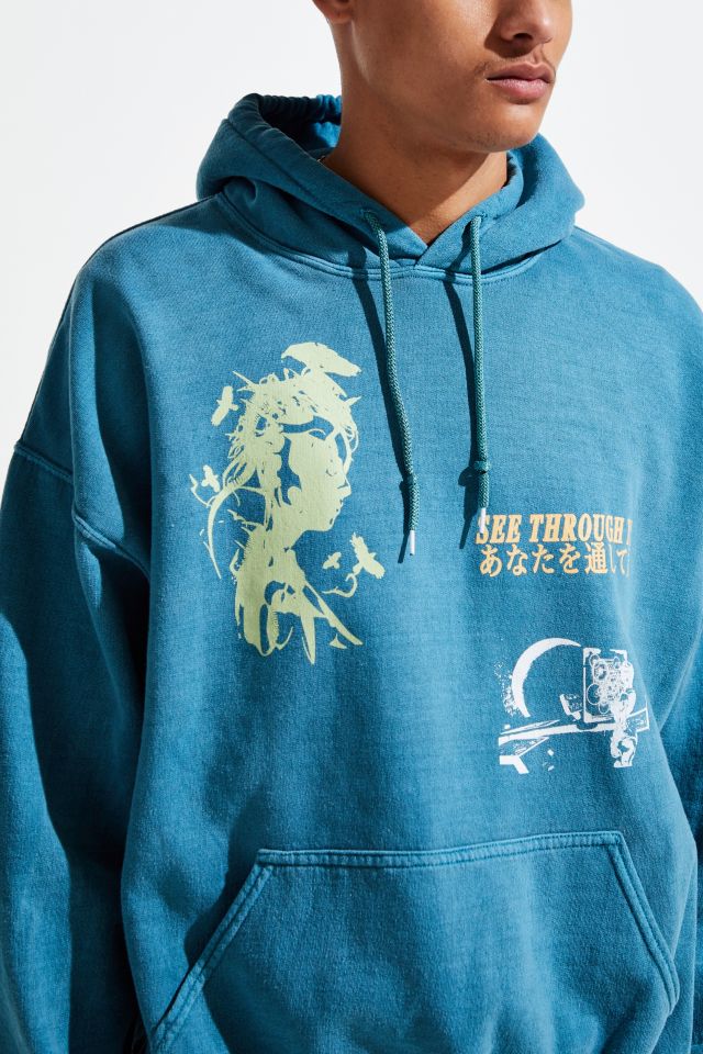 See Through You Pigment Dye Hoodie Sweatshirt   #2