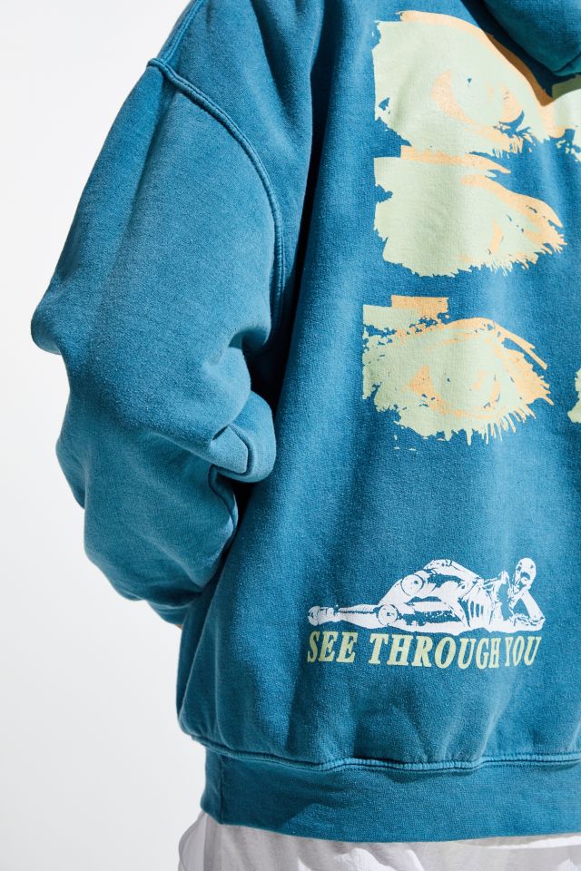 See Through You Pigment Dye Hoodie Sweatshirt   #4