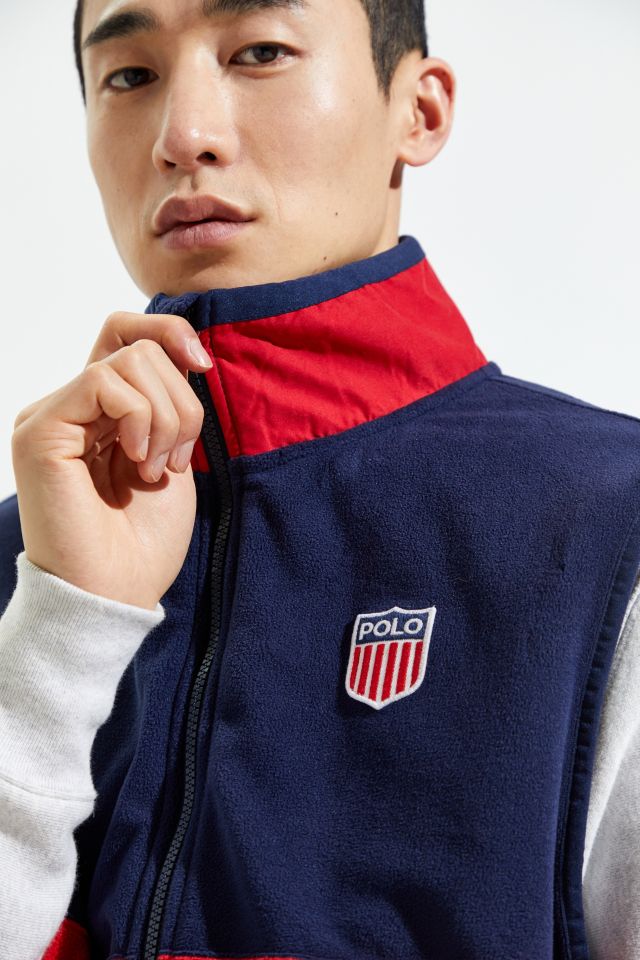 Polo Ralph Lauren Colorblock Polar Fleece Vest #4