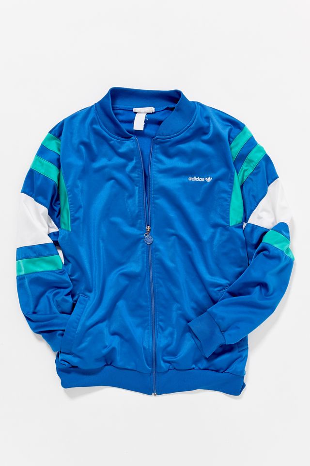 Vintage adidas '90s Blue Track Jacket | Urban Outfitters Canada