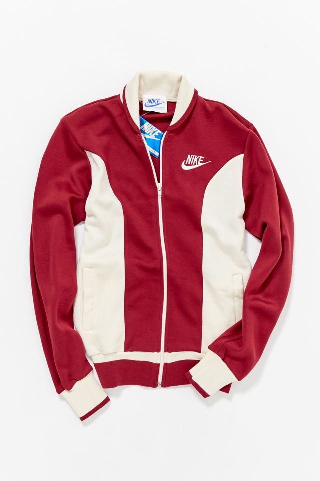 Adjustment textbook above Vintage Nike '80s Burgundy Track Jacket | Urban Outfitters