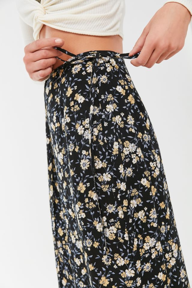 UO High-Waisted Wrap Midi Skirt #2