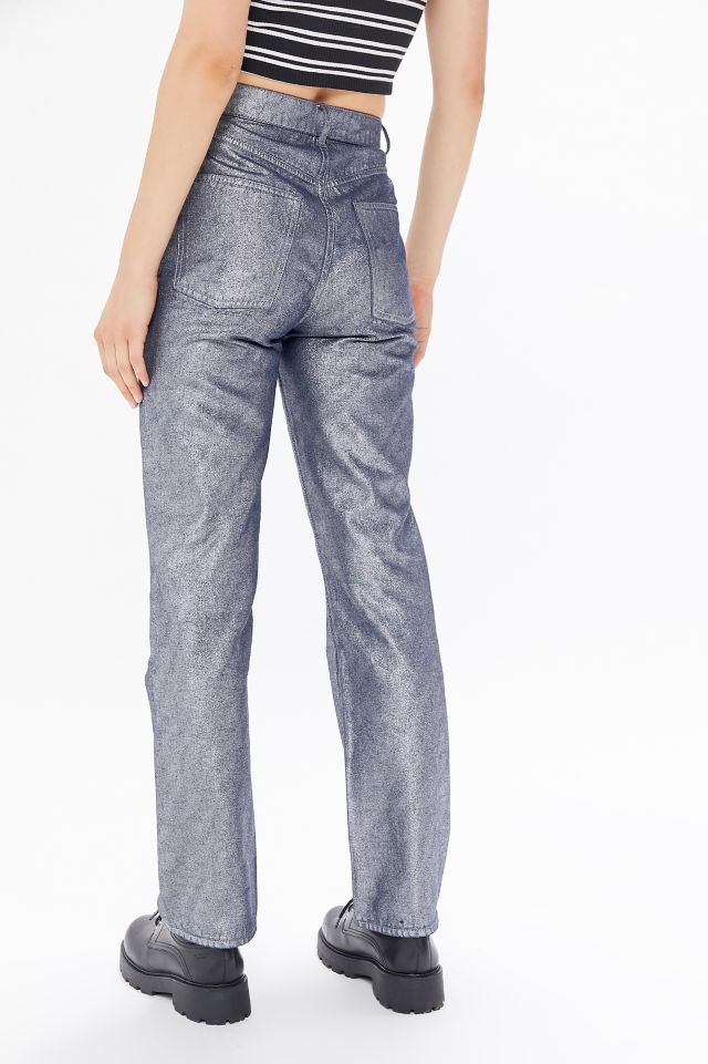 BDG High-Waisted Relaxed Straight Jean – Metallic Denim #2