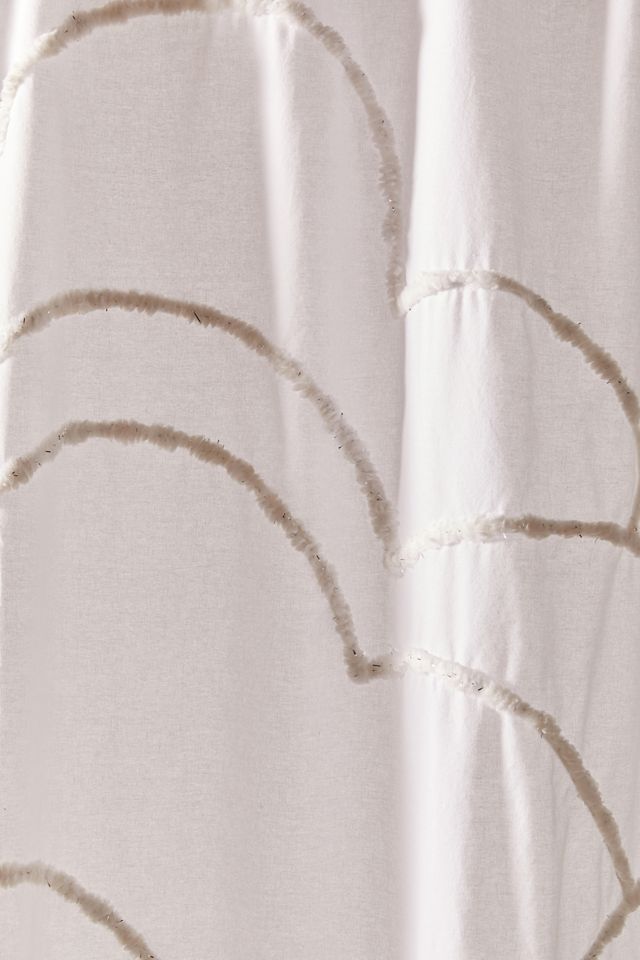 Aella Tufted Cloud Shower Curtain #2