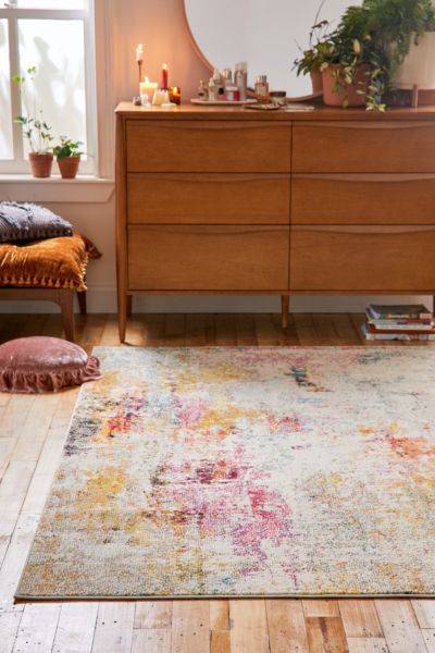 Urban Outfitters Lilytide Watercolor Tufted Rug At