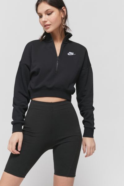 Half zip sweatshirt online crop