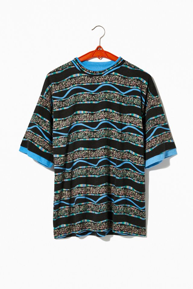 Vintage Oasis Black Surf Stripe Tee #1