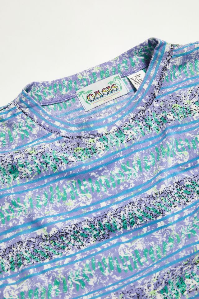Vintage Oasis Periwinkle Surf Stripe Tee #3
