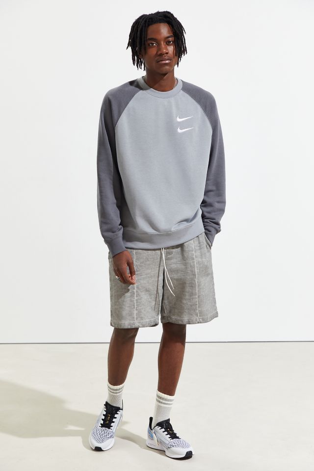 Nike Swoosh Crew Neck Cropped Sweatshirt, Urban Outfitters