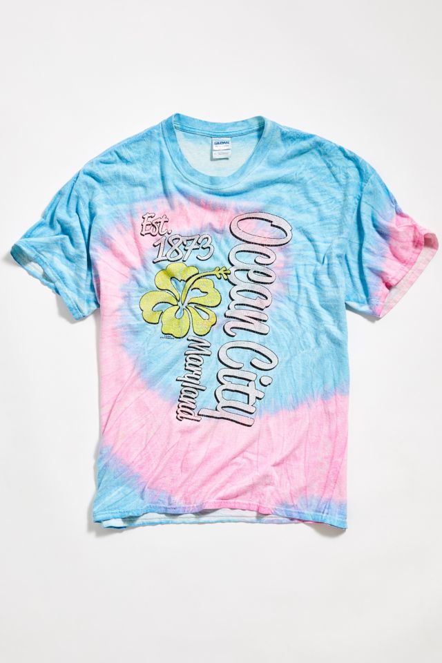 Vintage Ocean City Maryland Tie-Dye Tee #1