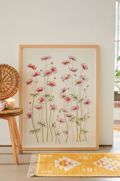 Jessica Hanselmann Pink Cosmos Art Print | Urban Outfitters