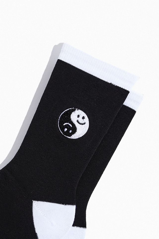 Chenille Yin Yang Crew Sock | Urban Outfitters