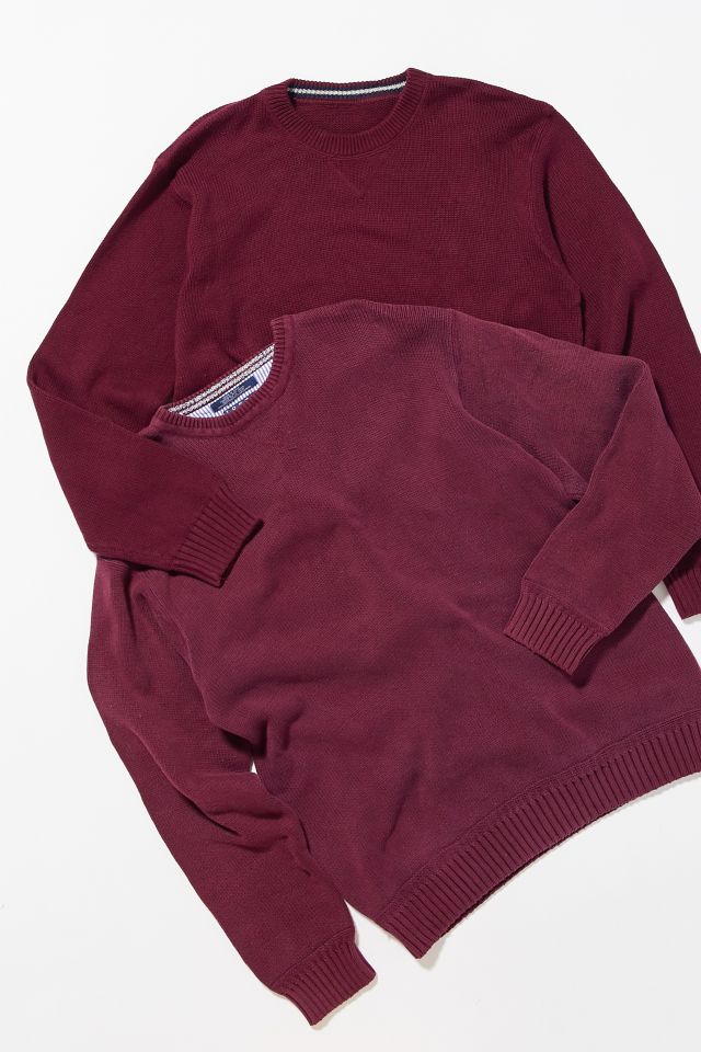 Vintage Oversized Solid Crew Neck Sweater  #2