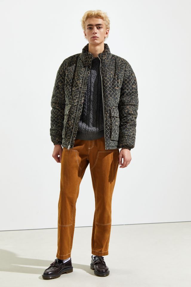 UO Patterned Corduroy Puffer Jacket #2