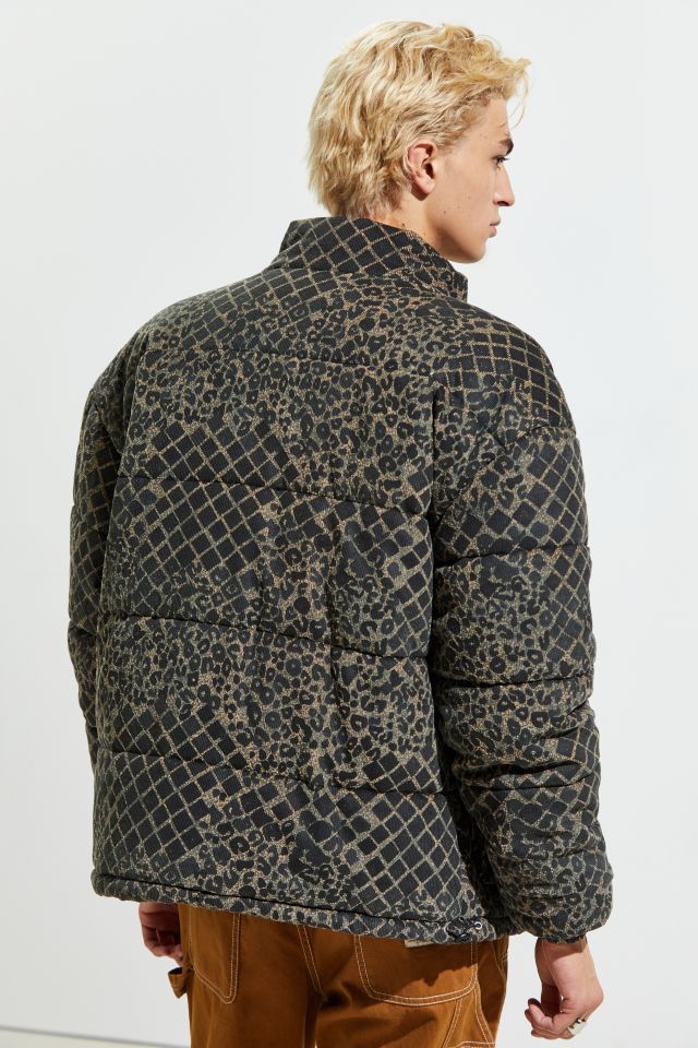 UO Patterned Corduroy Puffer Jacket #5