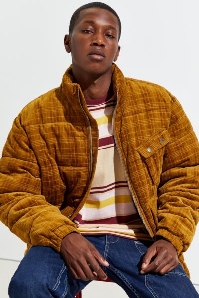 Urban outfitters fluffy corduroy puffer jacket sale