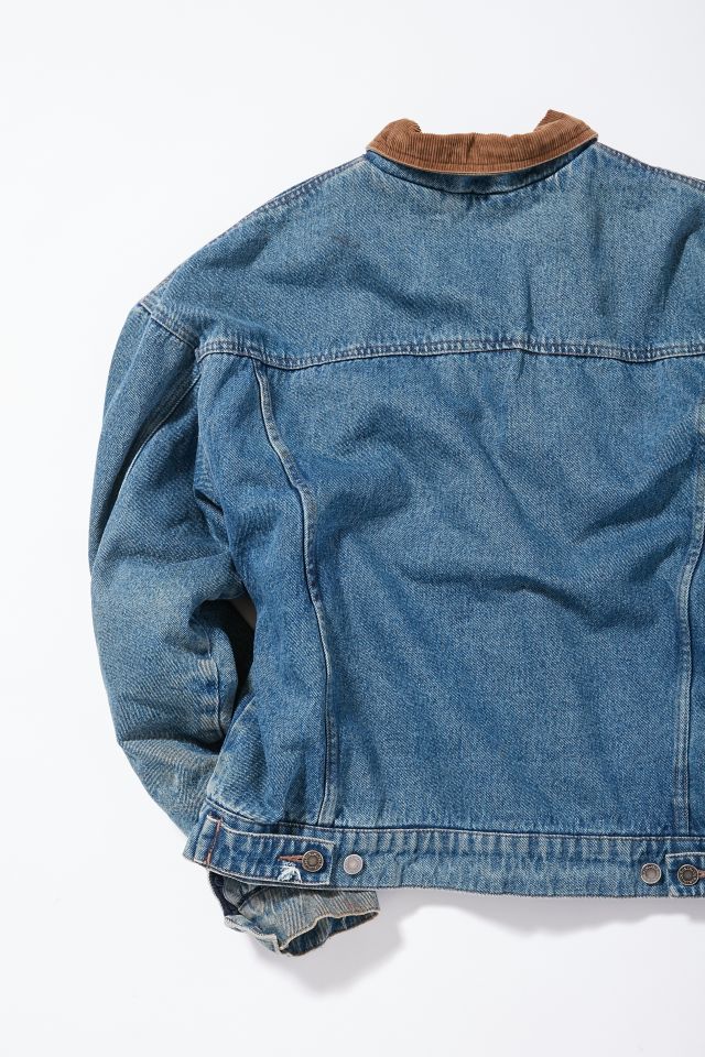 Vintage Wrangler Corduroy Collar Denim Jacket #1
