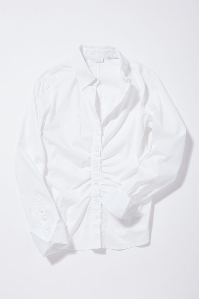 Vintage White Button-Down Shirt 