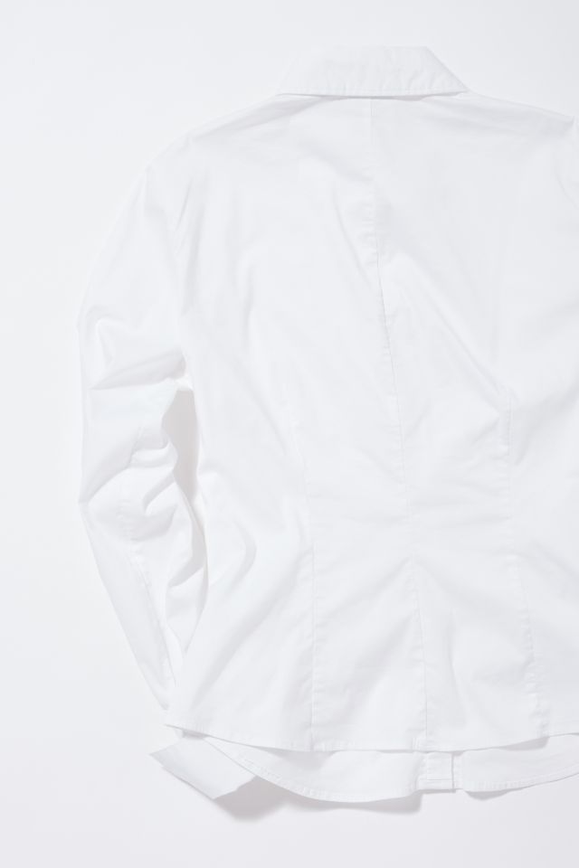 Vintage White Button-Down Shirt  #1