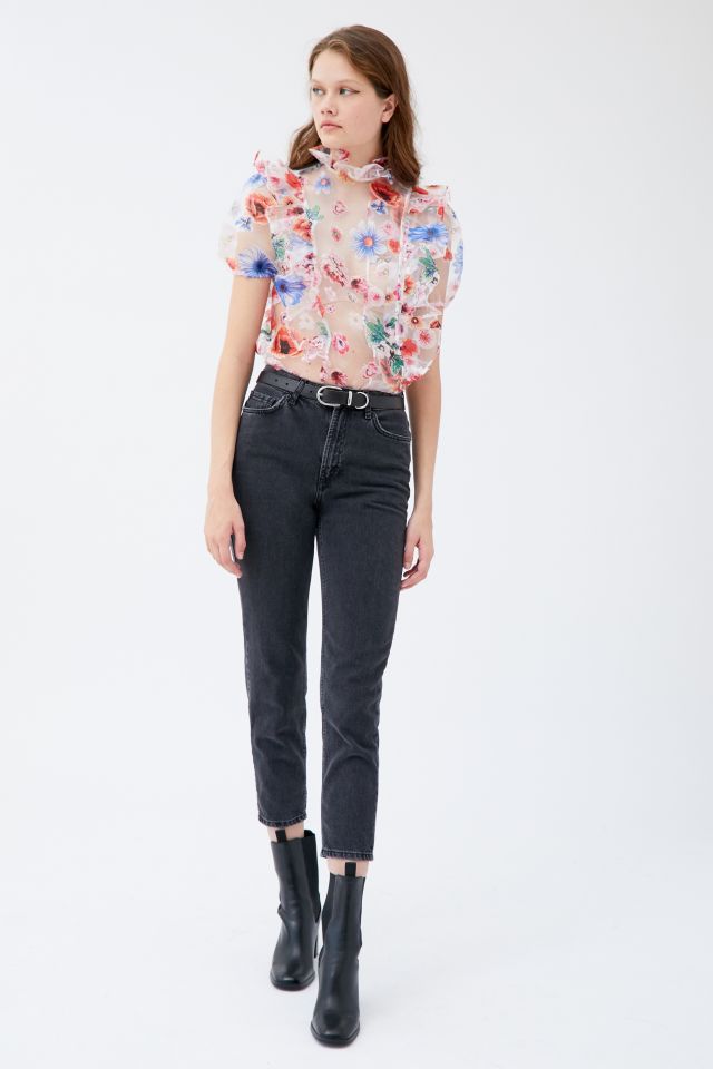 Barber Sophie Sheer Floral Blouse | Urban Outfitters