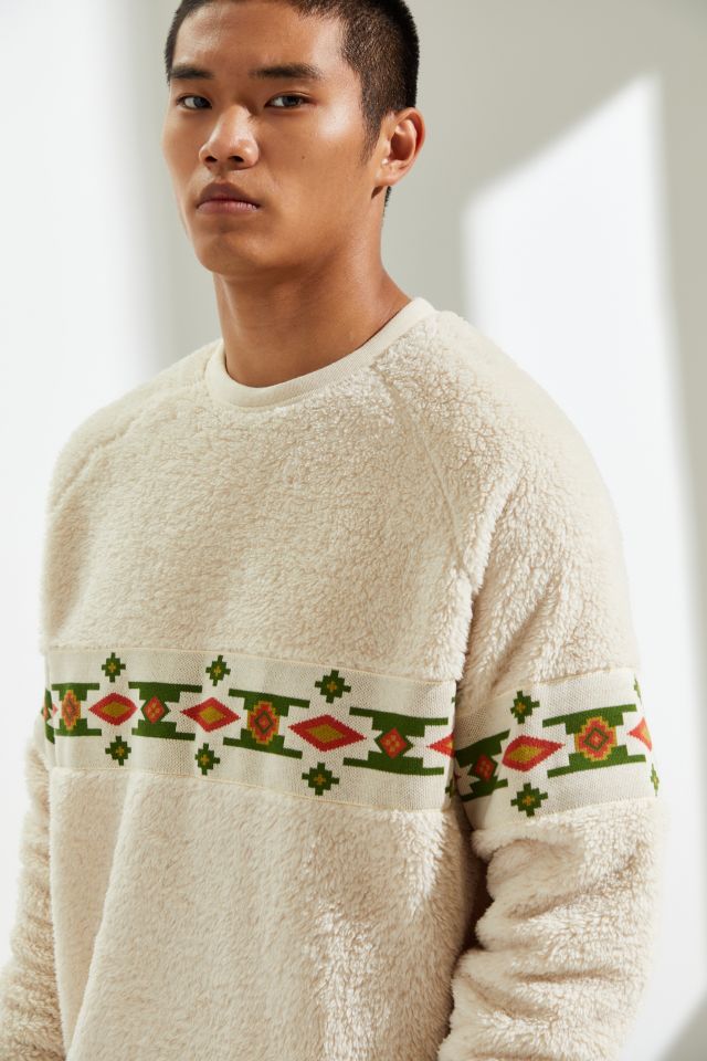 UO Cozy Fleece Southwestern Pullover Crew Neck Sweatshirt  #2