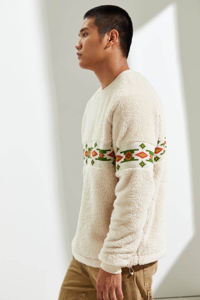 UO Cozy Fleece Southwestern Pullover Crew Neck Sweatshirt  #3