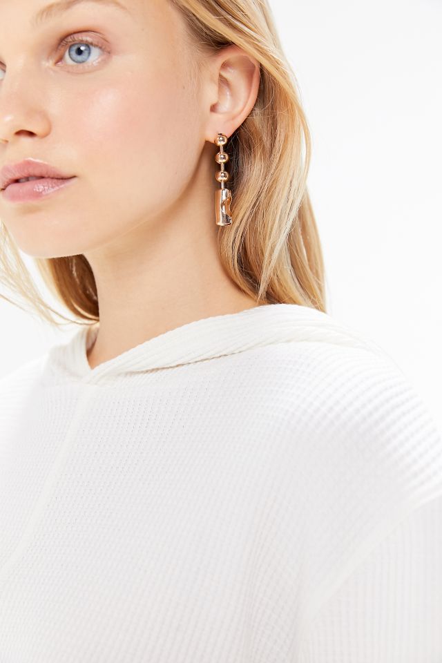 Boucle d'Oreille Boule Chaîne Dépareillée #1