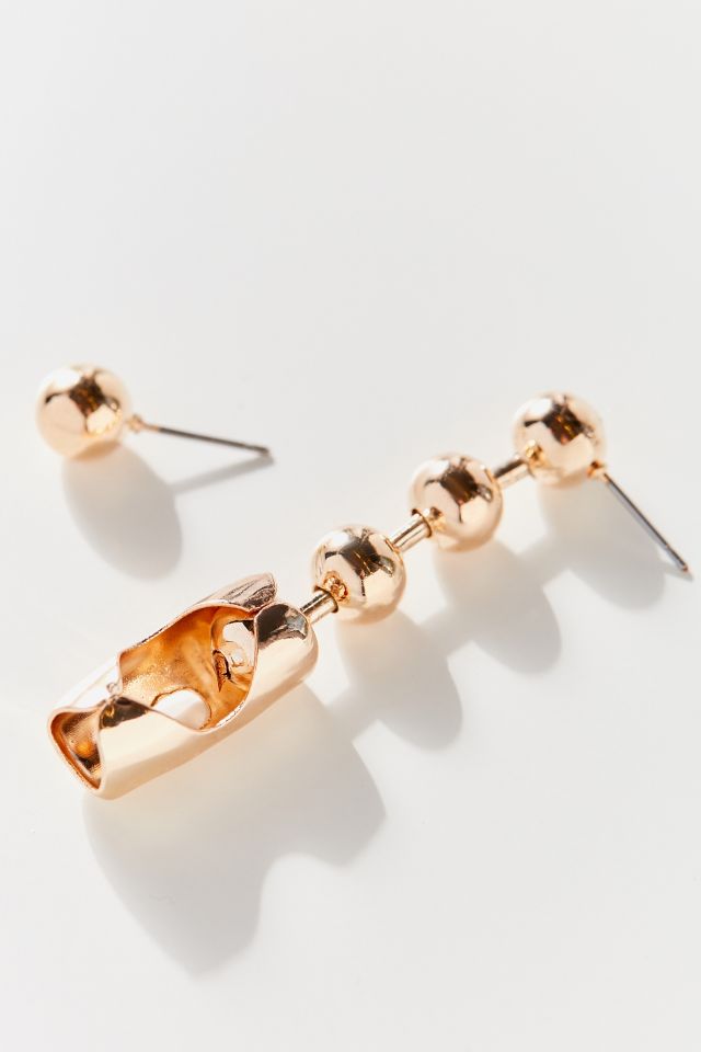 Boucle d'Oreille Boule Chaîne Dépareillée #2