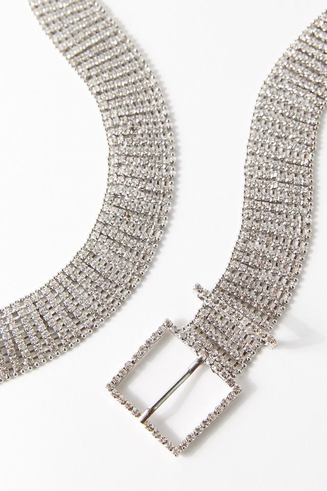 Zoe Statement Rhinestone Belt | Urban Outfitters